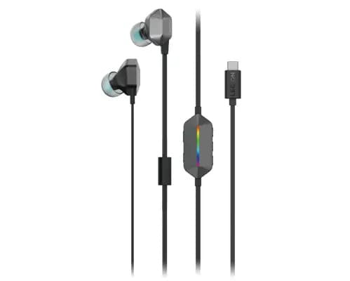PC Gamer Audifonos Lenovo Legion E510 7.1 Surround Sound / Alambricos / Intra Auditivos / Gaming / Usb Tipo C / Color Gris - Invictus PC Mexico