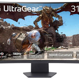 Monitor Lg Ultragear 32Gs60Qc Gamer Curvo Qhd 31.5,Panel Va, 2560X1440, 180Hz, Tr 1Ms, Curvatura 1000R, Hdr10, Amd Freesync, Aspecto 16:09, Contraste 3000:1, Displayport, Hdmi, Montaje 100X100