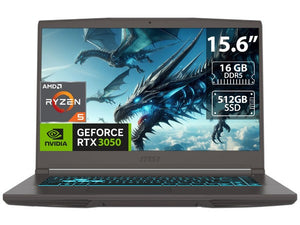 Laptop Gamer MSI Thin A15 B7UC, 15.6" 1920x1080 Full HD, AMD Ryzen 5 7535HS, NVIDIA GeForce RTX 3050, 16GB, 512GB SSD, Windows 11 Home, Español