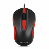 Mouse Optico Quaroni Alambrico Color Rojo 1200 Dpi