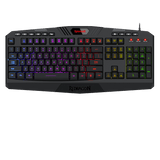 Teclado Gamer Redragon Harpe PRO K503A-RGB-SP, Teclado Membrana, Full Size, Alámbrico, RGB, Negro (Español)