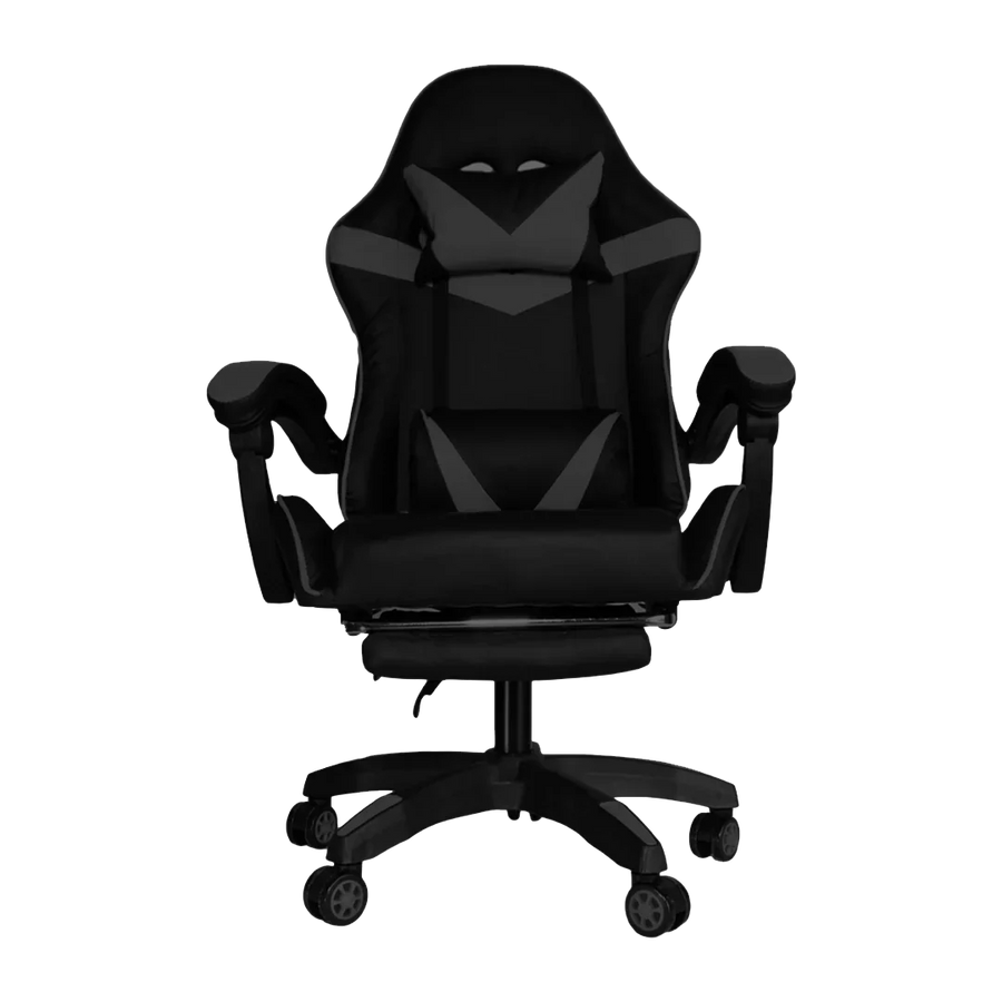 Silla Gamer SiGamers Reclinable Ergonomica con Reposapiés Color Negro