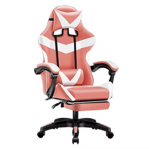 Silla Gamer SiGamers Reclinable Ergonomica con Reposapiés Color Rosa