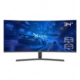 Monitor Gamer Xzeal XZMO342B LED VA Curvo 34", UltraWide QHD (3440 x 1440), 165 Hz, HDMI, Negro