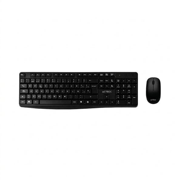 Kit Teclado y Mouse ACTECK AC-931755 Inalámbrico Negro