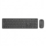 Kit Teclado y Mouse Inalámbrico Stylos STPKTM5B, 105 Teclas, 1600DPI, USB Nano, Negro