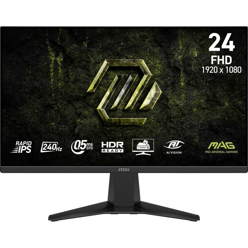 PC Gamer Monitor Gamer MSI MAG 245F X24 LED IPS Plano 23.8", 1920 x 1080 Full HD, G-Sync/FreeSync/Adaptive-Sync, 240 Hz, HDMI/DisplayPort, Negro - Invictus PC Mexico
