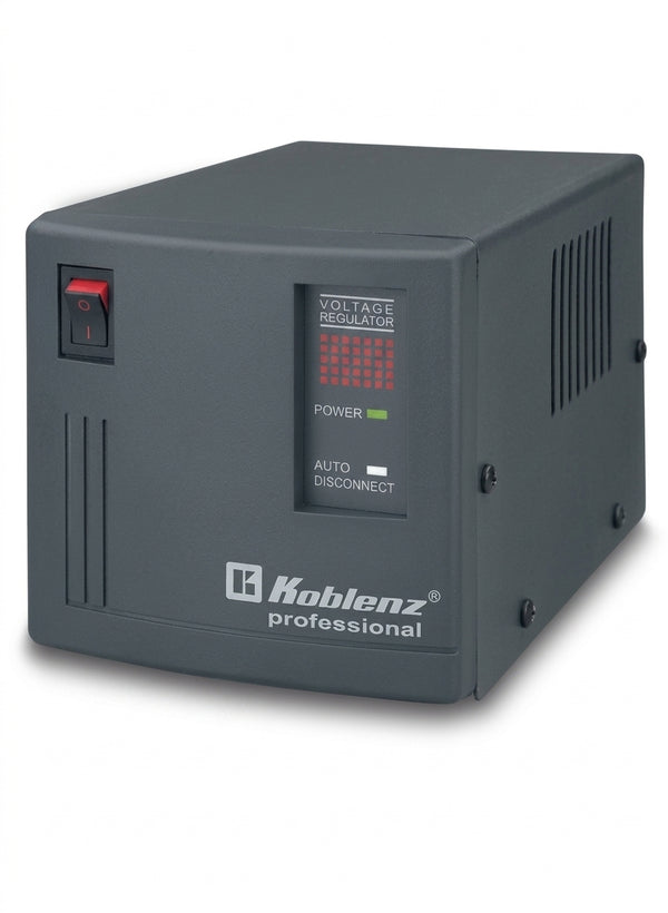 Regulador KOBLENZ ER-2550, 2500 VA, 2000 W, 6 contactos, Negro